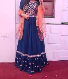 Elegant Embroidered Anarkali Dress