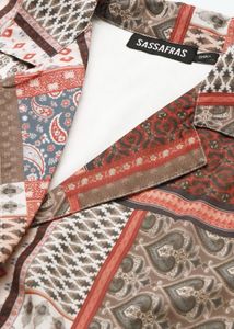 Patterned Wrap Top