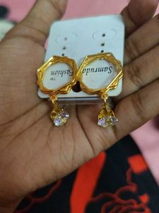 Gold Fashion Earrings