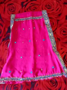 Pink Embellished Ethnic Skirt