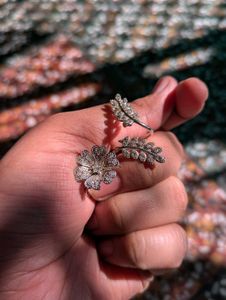 Floral & Leaf Ring Set