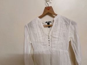 White Colour Short Kurti/Top