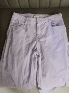 Lilac Corduroy Pants