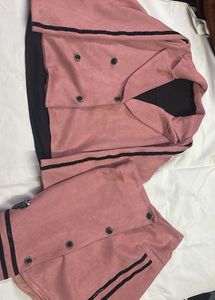 Pink Buttoned Jacket
