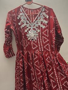 Elegant Maroon Ethnic Gown