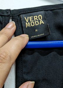 Vero Moda Black Shimmer Party Top
