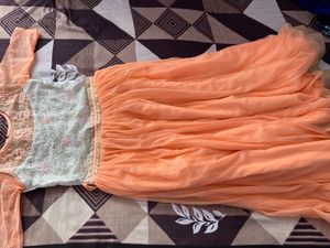 Peach Tulle Party Dress🎀