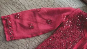 Pink Embroidered Kurti