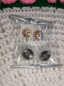 Cute Flower Stud Earring Set