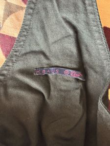 Black Denim Overalls Dungarees