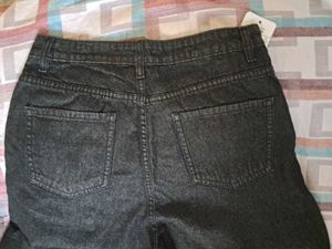 Distressed Denim Mini Skirt