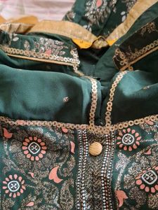 Aurellia Emerald Green Anarkali Dress