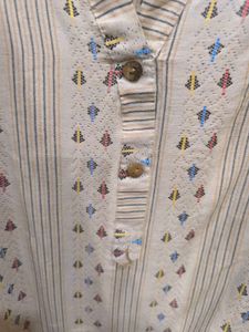 Khaki shirt kurti