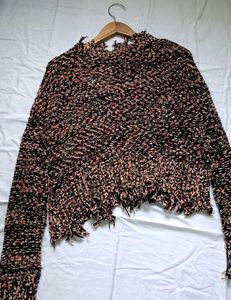 Distressed Knit Sweater