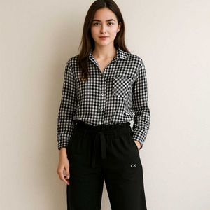 Gingham Button-Down Shirt