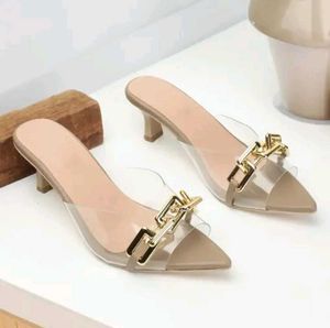 Chic Clear Mules(Heels)