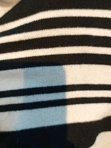 Striped Cowl Neck Sweater