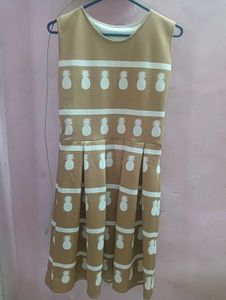 Cute Pineapple Print Dress