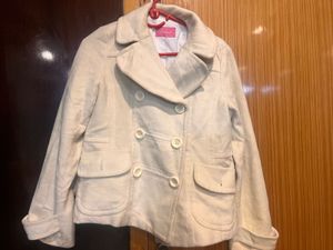 Stylish Cream Jacket/ Coat