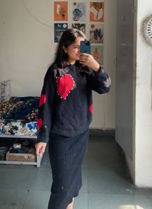 Heart Applique Sweater