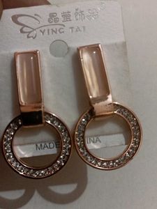 Stylish Circle Drop Earrings