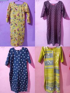 4 Combo Printed Kurta