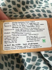 Sealed New KoraOrganics 2in 1 Mask