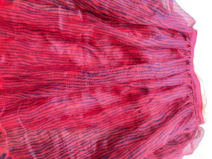 Skirt Red Flower Print.