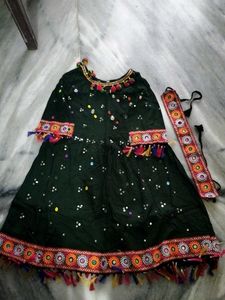 Embroidered Dress with Headband