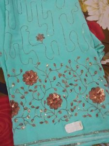 Sequin Design Saree