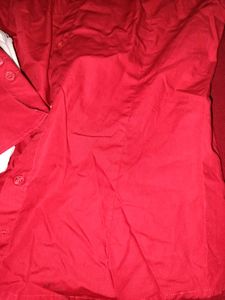 Burberry Red Button-Up