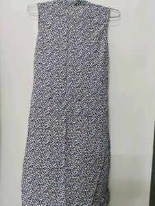 Branded Patterned Sleeveless Dress