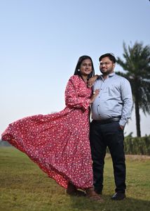 Beautiful Cutout Floral Red Dress