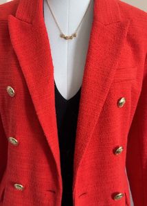 Red Tweed Blazer