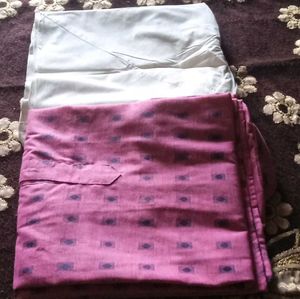 Pink Patterned Men&#39;s Kurta