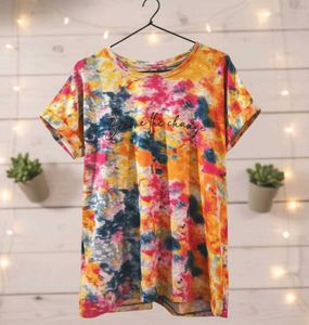 Colorful Tie-Dye Graphic Tee