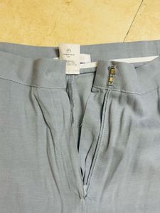 High Waisted Blue Trousers