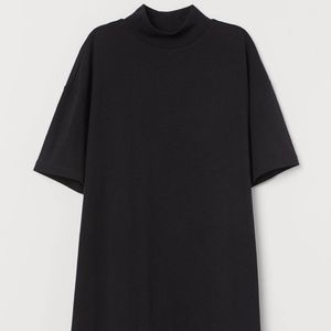 H&amp;M X Pringle Black T-Shirt Dress