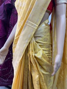 COTTON FESTIVE SAREE WITH BLOUSE
