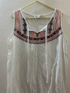 Boho Embroidered Tank Top