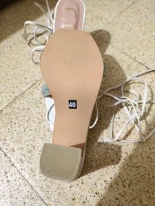 Brand New White Heels With Doori