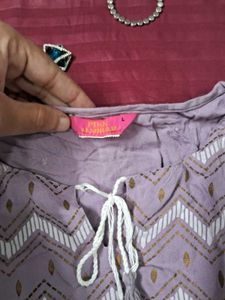 🌺Chic Lavender Short kurti🌺