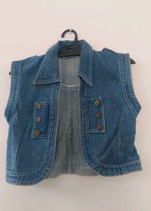 Denim Vest - Stylish Layering Piece