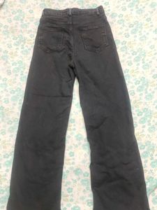 Wide Leg Black Jeans