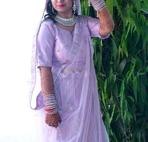 Light Wine Colored Bridal Heavy Work Lehanga