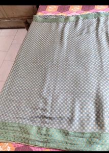 Beautiful Very Sower Saree With Stiched Blouse