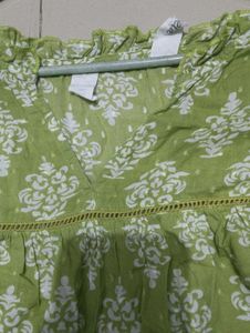 Green Kurti/ Peplum Top