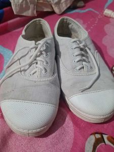 White Canvas Sneakers