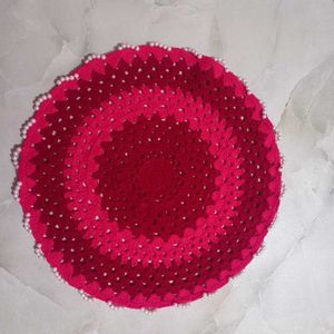 Handmade Pink Crochet Placemat