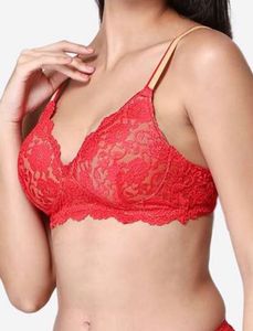 Abelino Red Lace Bra